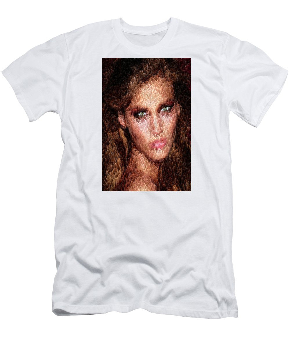 Men's T-Shirt (Slim Fit) - Female Portrait 2