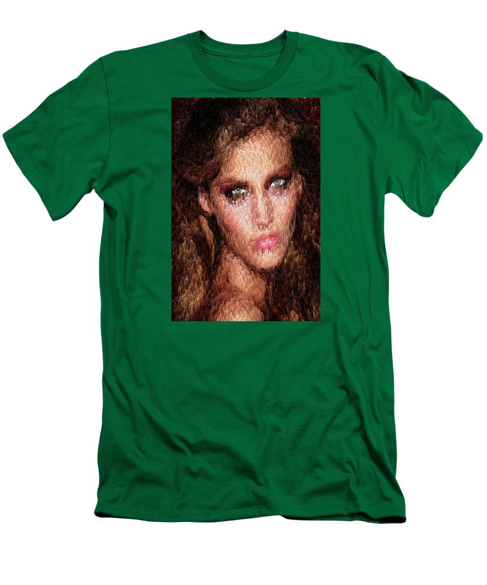 Men's T-Shirt (Slim Fit) - Female Portrait 2