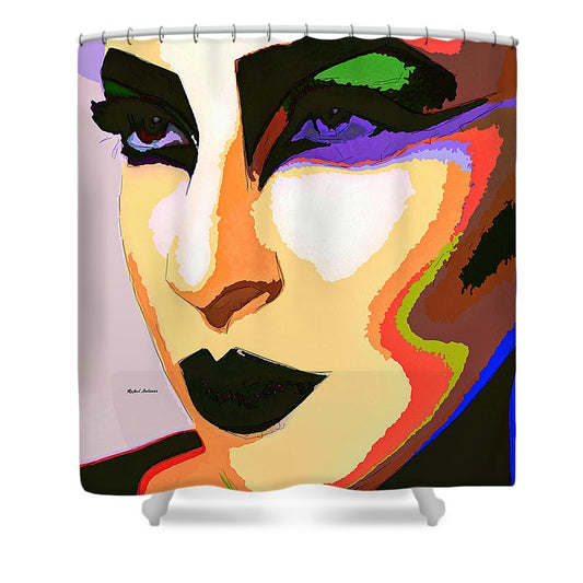 Female Portrait 2065 - Shower Curtain