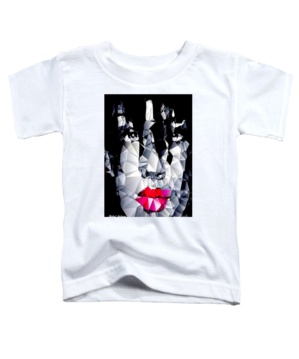 Female Portrait In Black And White - Toddler T-Shirt
