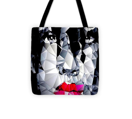 Female Portrait In Black And White - Tote Bag