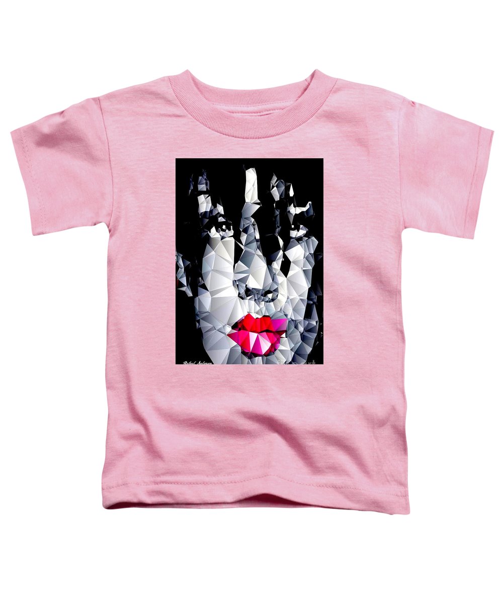Female Portrait In Black And White - Toddler T-Shirt