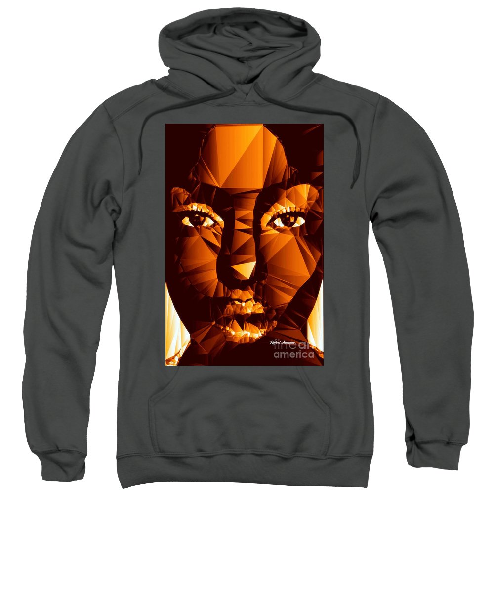 Female Portrait In Brown - Sweatshirt