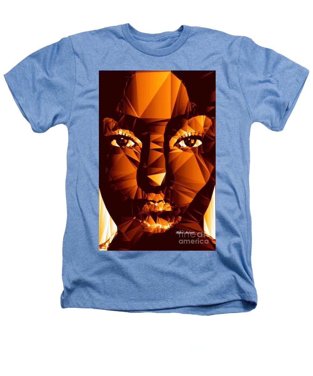 Female Portrait In Brown - Heathers T-Shirt