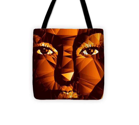 Female Portrait In Brown - Tote Bag