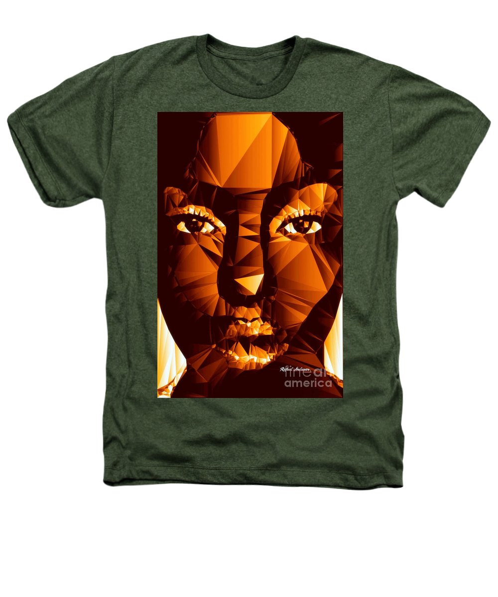 Female Portrait In Brown - Heathers T-Shirt