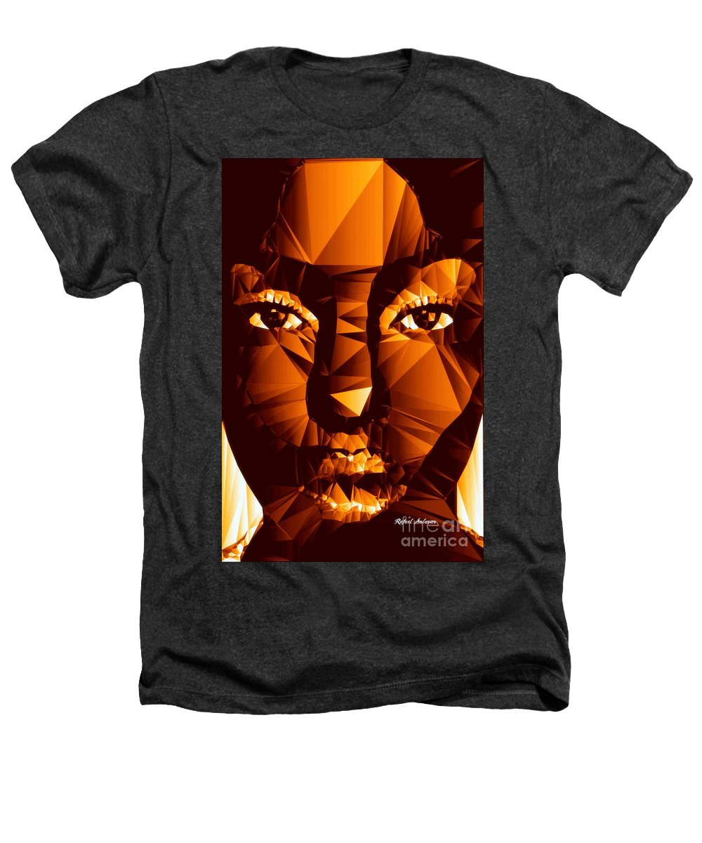 Female Portrait In Brown - Heathers T-Shirt