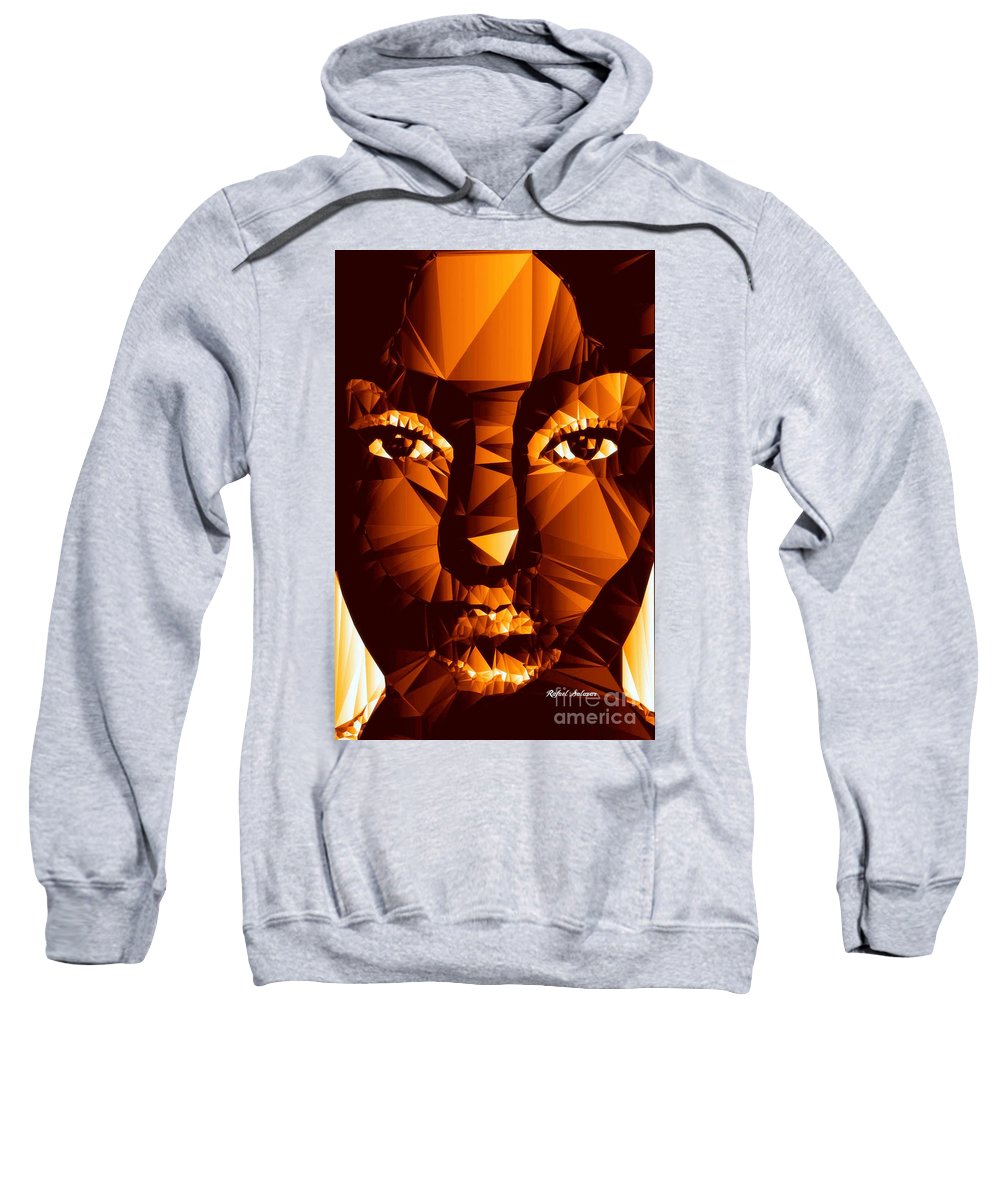 Female Portrait In Brown - Sweatshirt