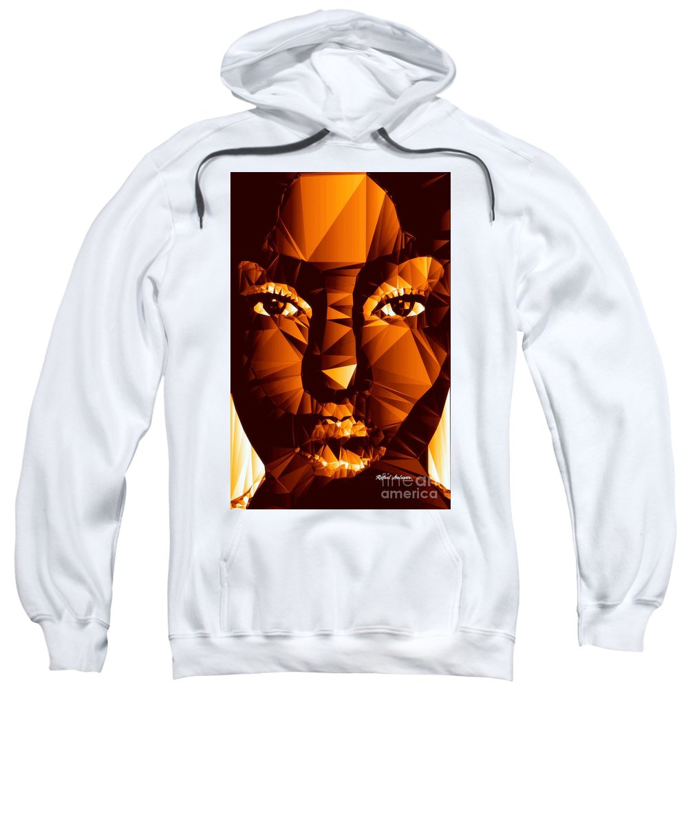 Female Portrait In Brown - Sweatshirt