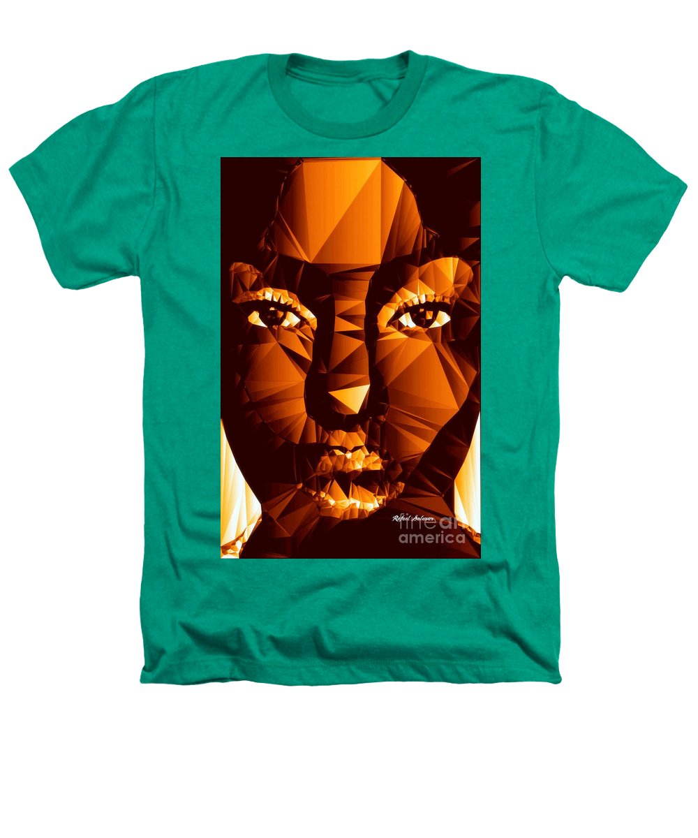 Female Portrait In Brown - Heathers T-Shirt