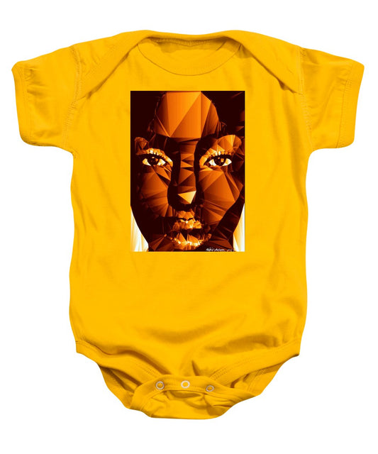 Female Portrait In Brown - Baby Onesie