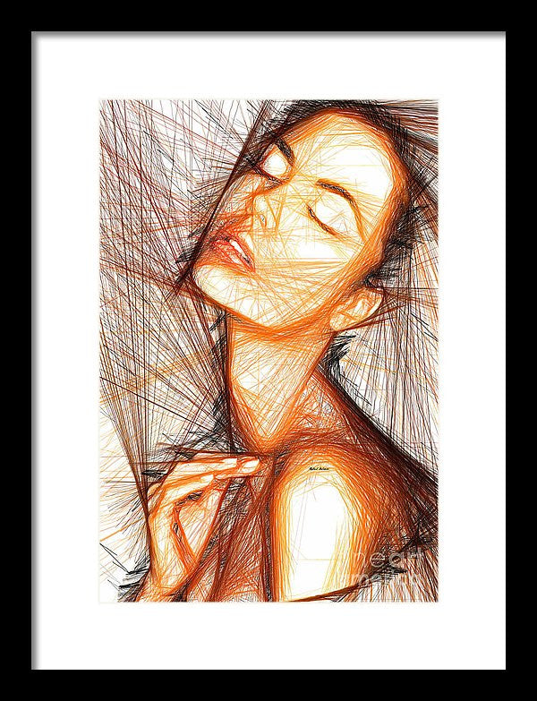 Impression encadrée - Portrait de femme