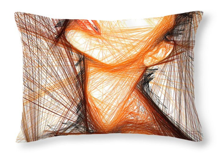 Throw Pillow - Female Portrait