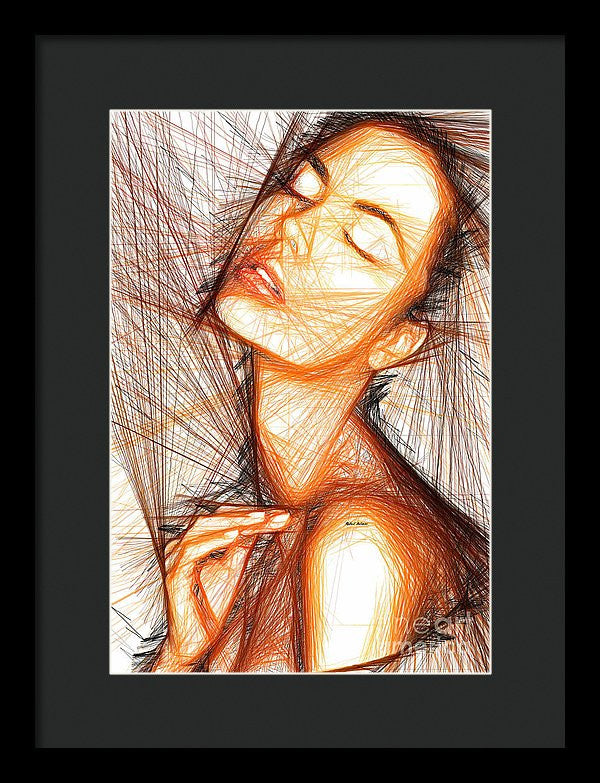 Impression encadrée - Portrait de femme