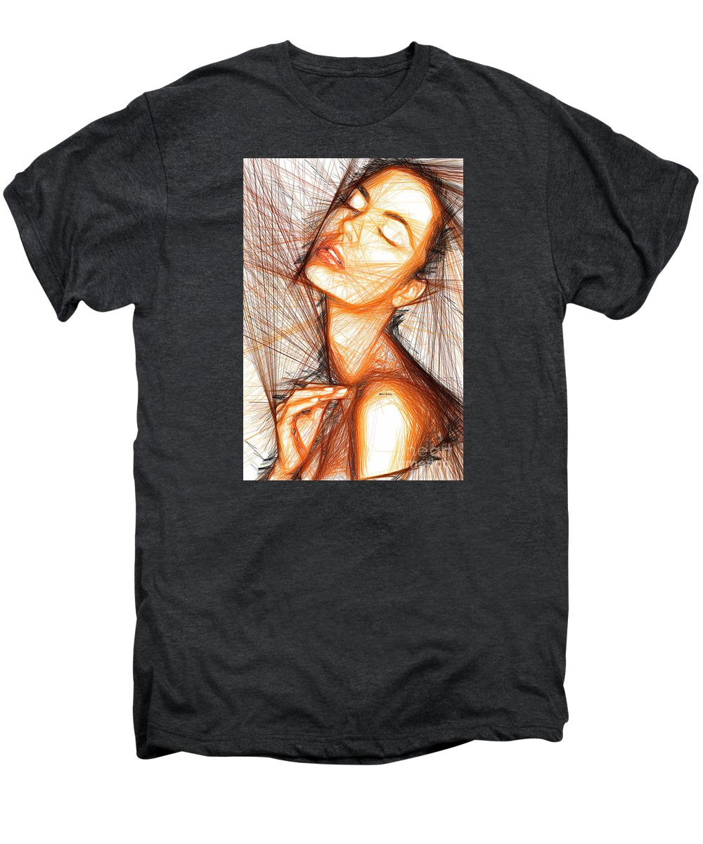 Men's Premium T-Shirt - Female Portrait