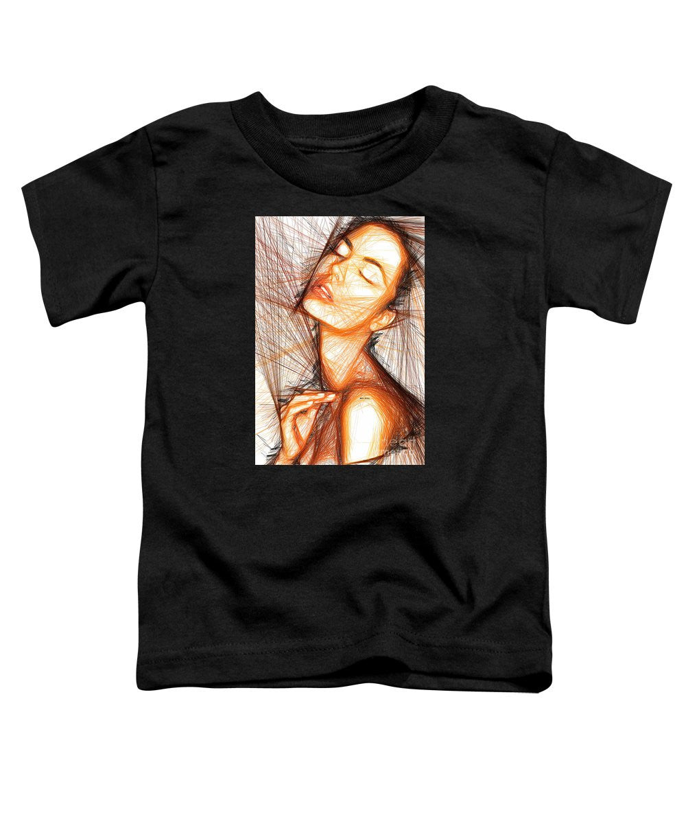 T-shirt pour tout-petits - Portrait de femme