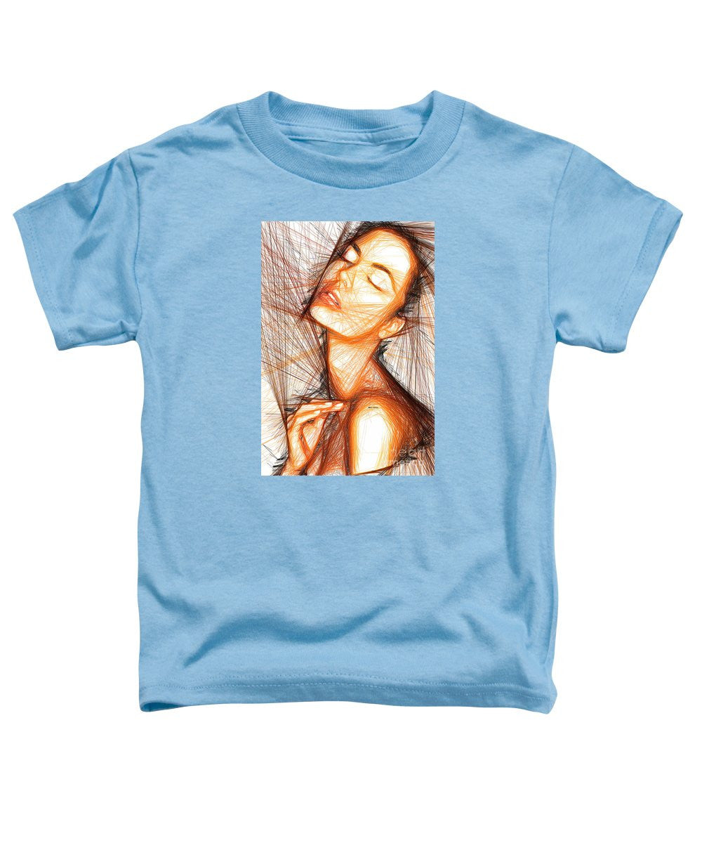 T-shirt pour tout-petits - Portrait de femme