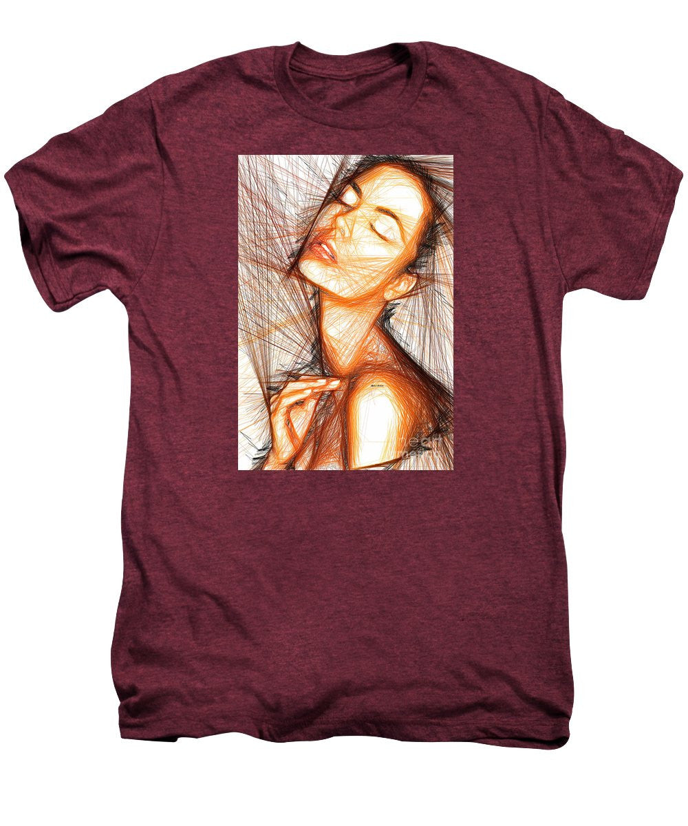 Men's Premium T-Shirt - Female Portrait