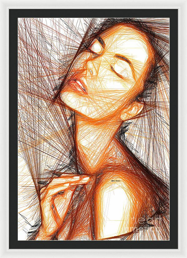 Impression encadrée - Portrait de femme