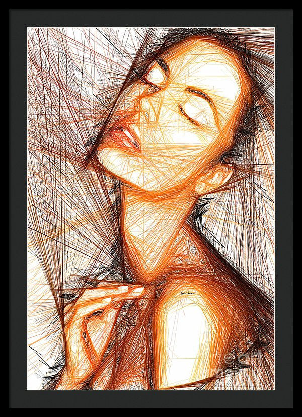 Impression encadrée - Portrait de femme