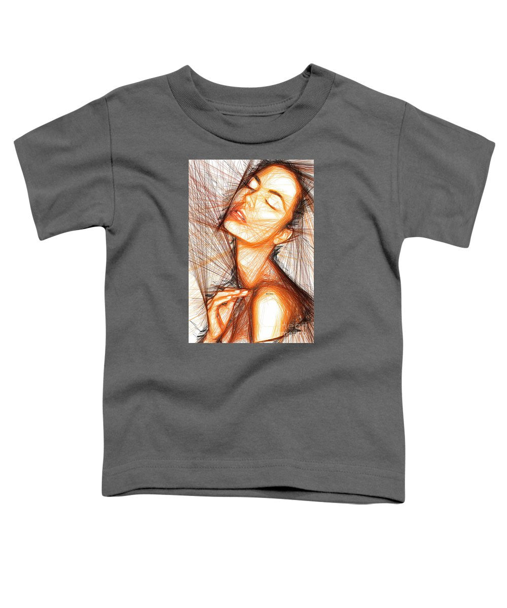 T-shirt pour tout-petits - Portrait de femme