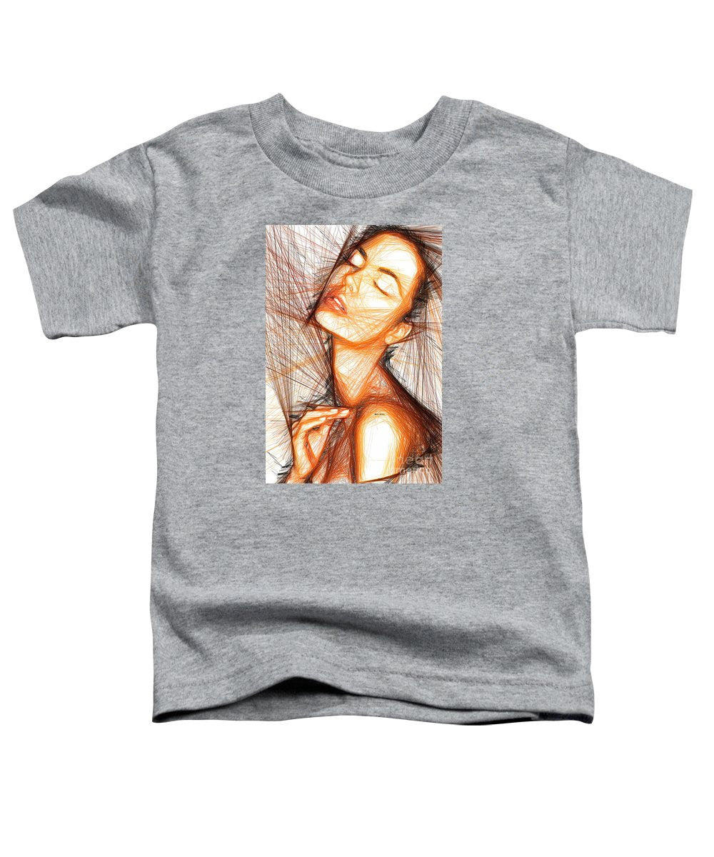 T-shirt pour tout-petits - Portrait de femme