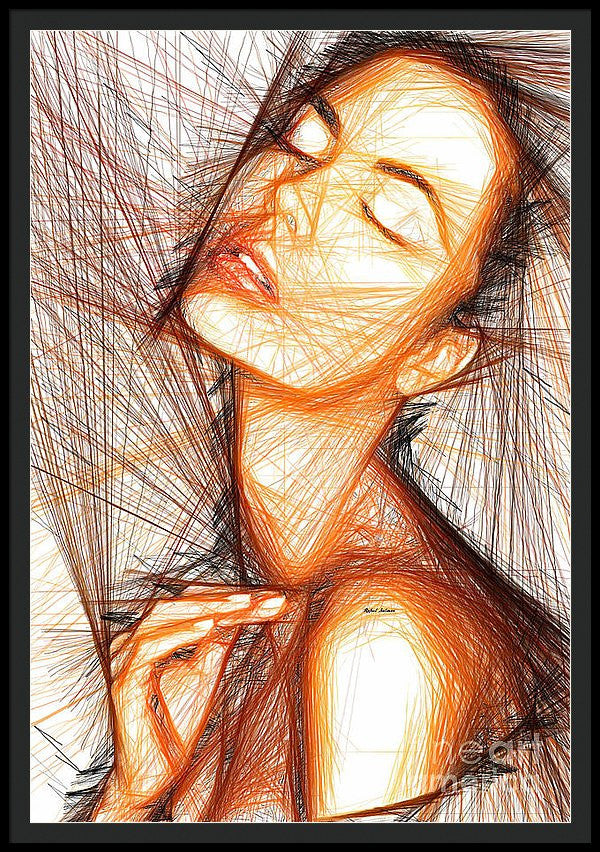 Impression encadrée - Portrait de femme