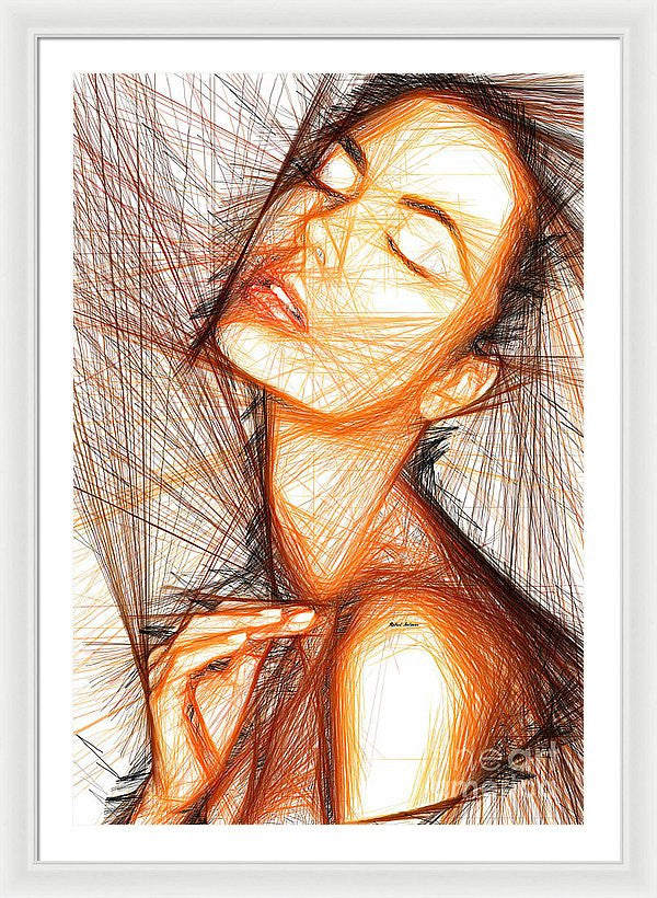 Impression encadrée - Portrait de femme