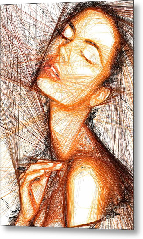 Impression sur métal - Portrait de femme