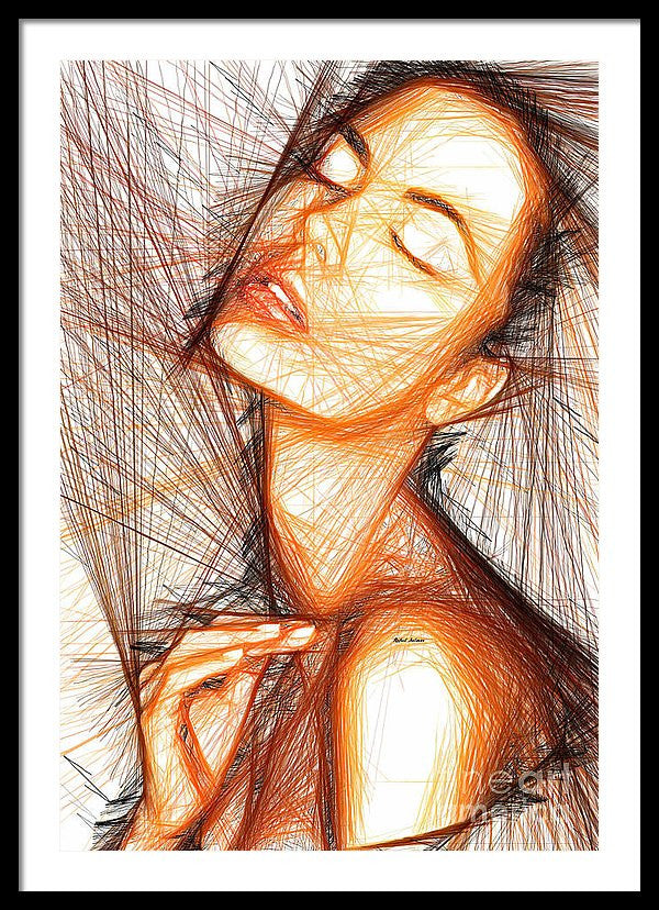 Impression encadrée - Portrait de femme