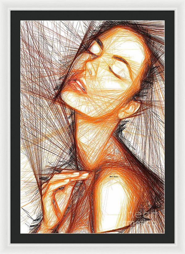 Impression encadrée - Portrait de femme