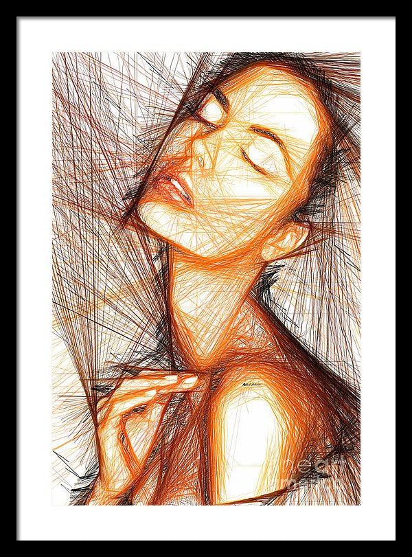 Impression encadrée - Portrait de femme