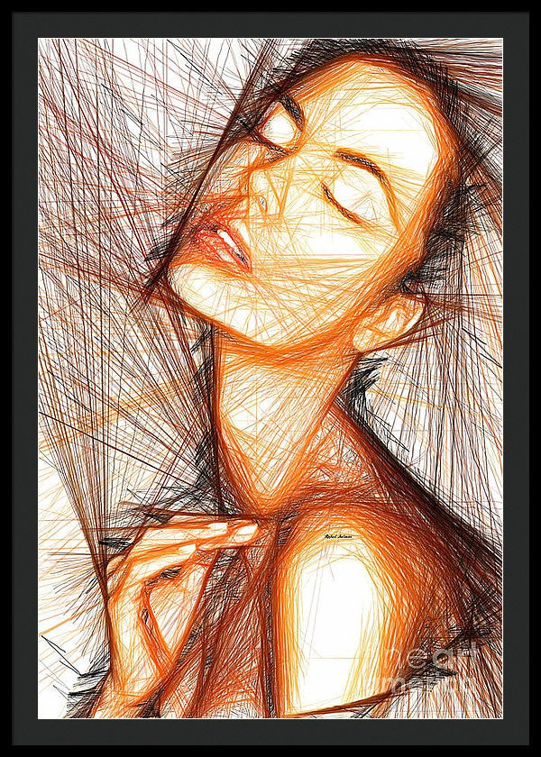 Impression encadrée - Portrait de femme