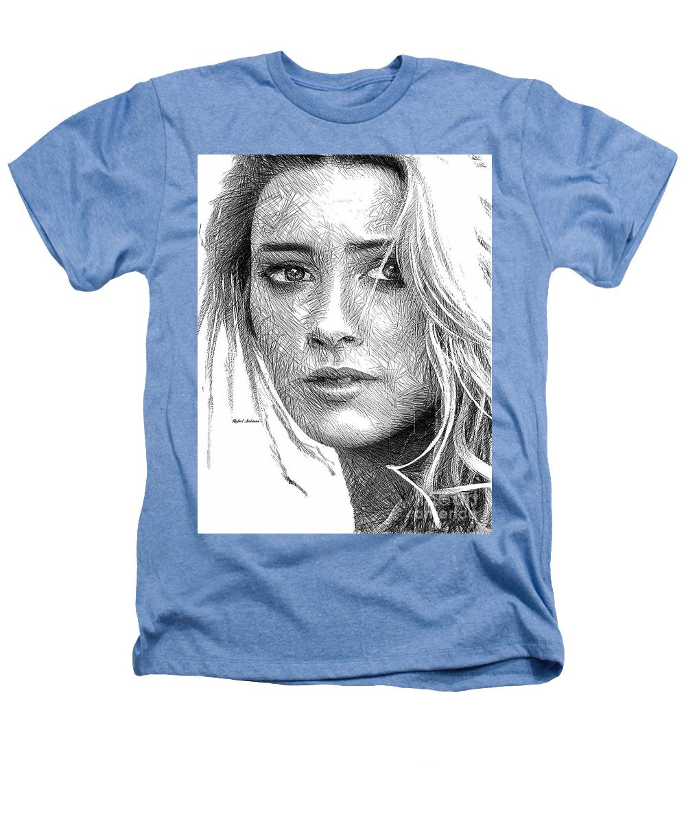 Female Portrait Sketch Drawing 1508 - Heathers T-Shirt