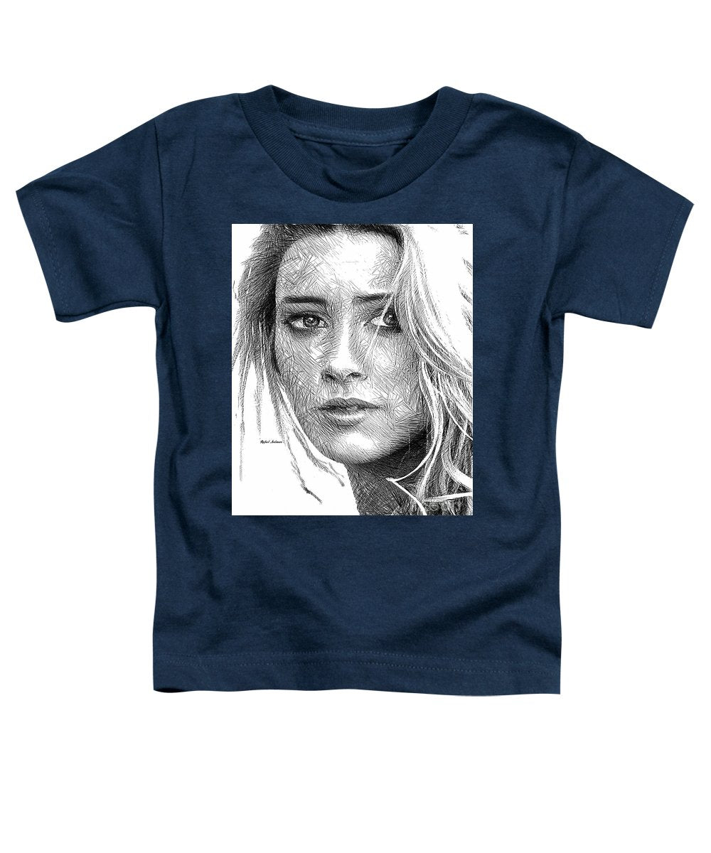 Esquisse de portrait de femme 1508 - T-shirt pour tout-petit