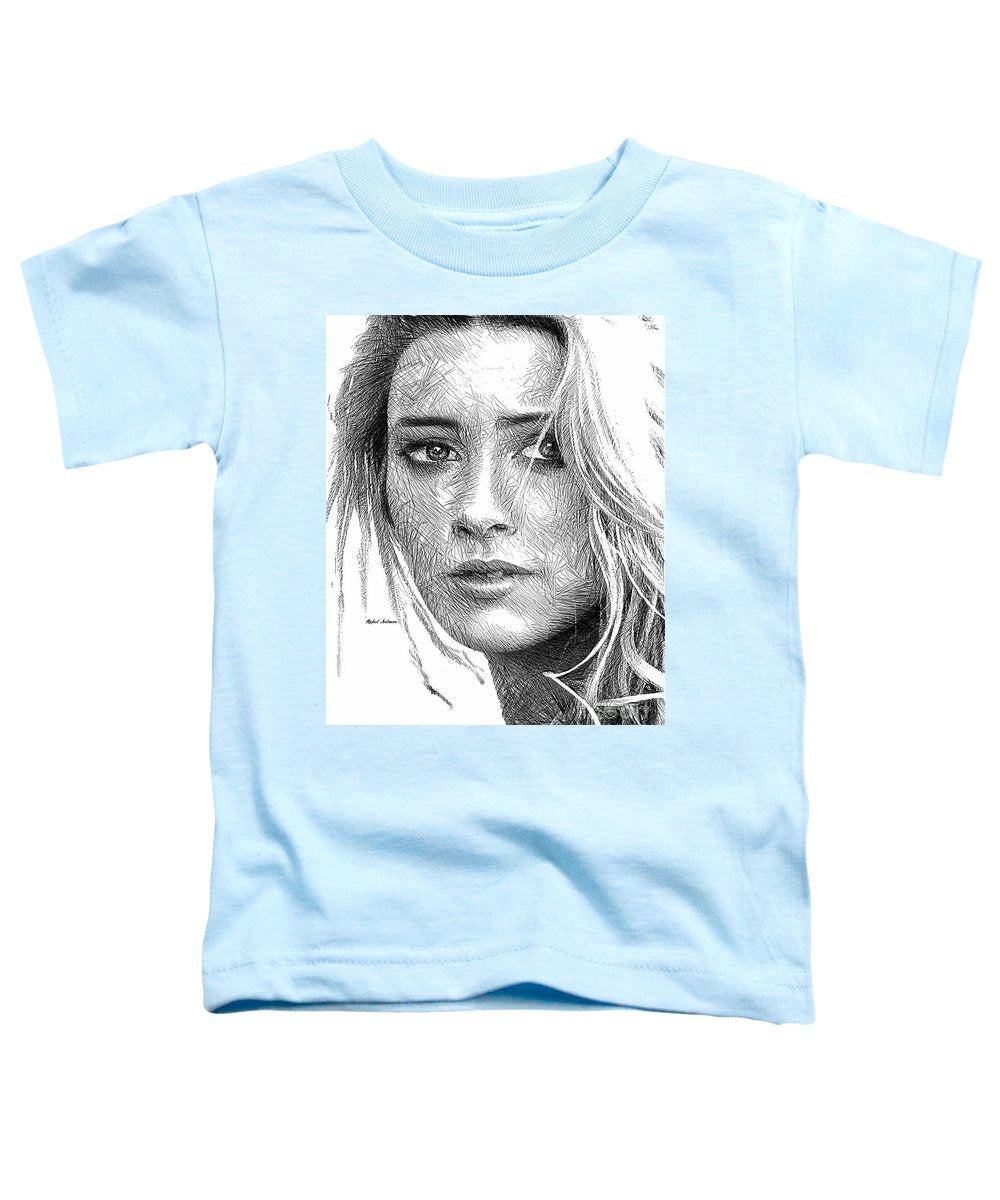 Esquisse de portrait de femme 1508 - T-shirt pour tout-petit