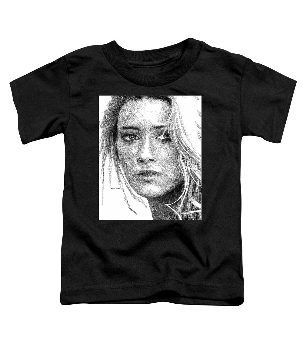 Esquisse de portrait de femme 1508 - T-shirt pour tout-petit