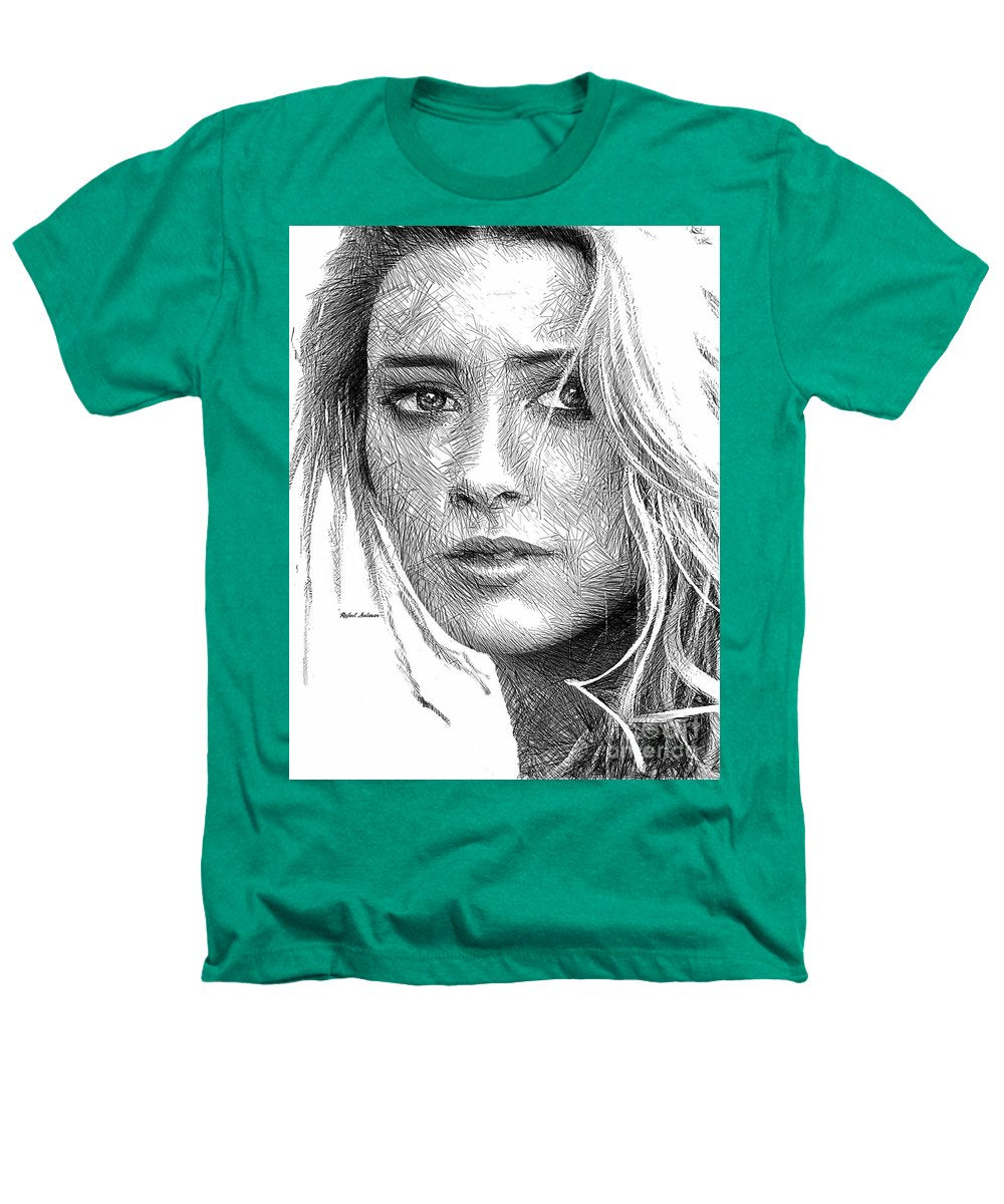 Female Portrait Sketch Drawing 1508 - Heathers T-Shirt