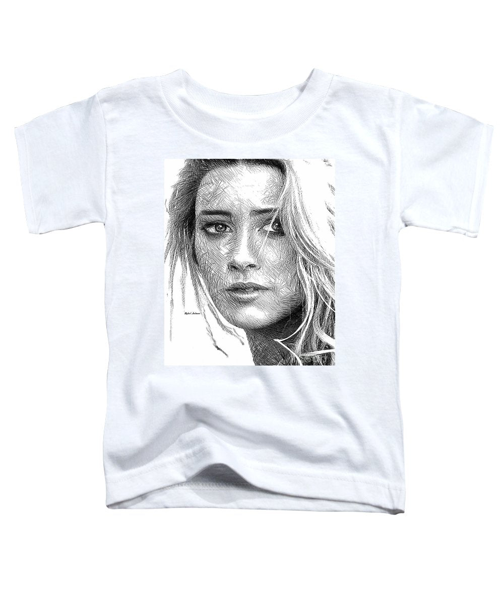 Esquisse de portrait de femme 1508 - T-shirt pour tout-petit