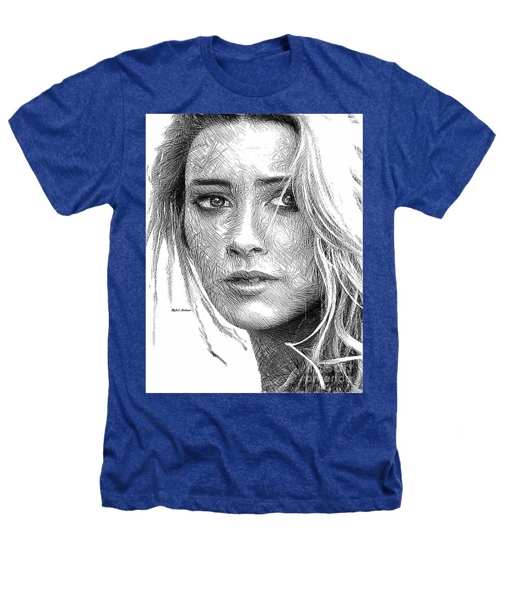 Female Portrait Sketch Drawing 1508 - Heathers T-Shirt