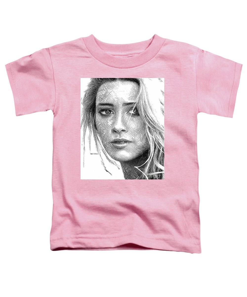 Esquisse de portrait de femme 1508 - T-shirt pour tout-petit