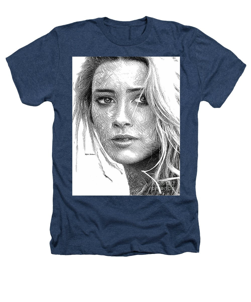 Female Portrait Sketch Drawing 1508 - Heathers T-Shirt