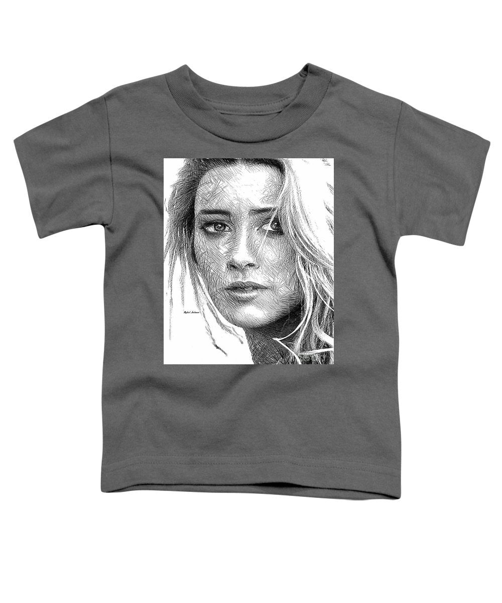 Esquisse de portrait de femme 1508 - T-shirt pour tout-petit