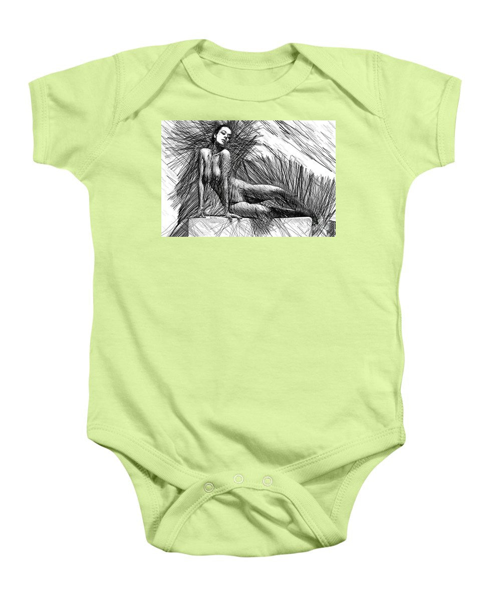 Baby Onesie - Female Pose For Studio Drawing 1447