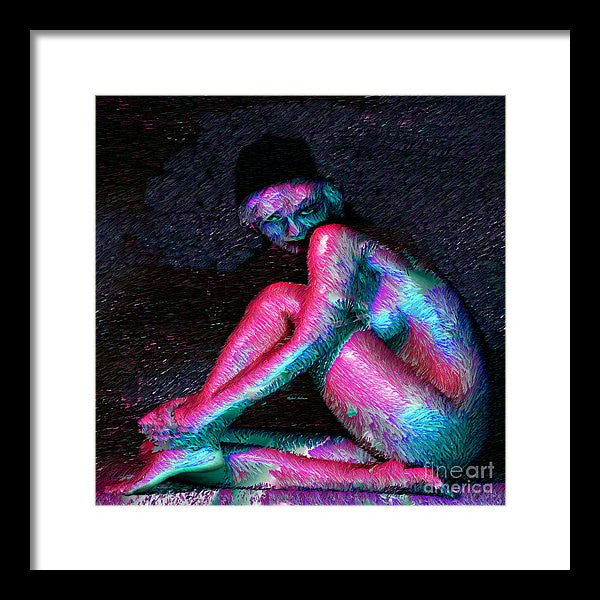 Framed Print - Female Posing