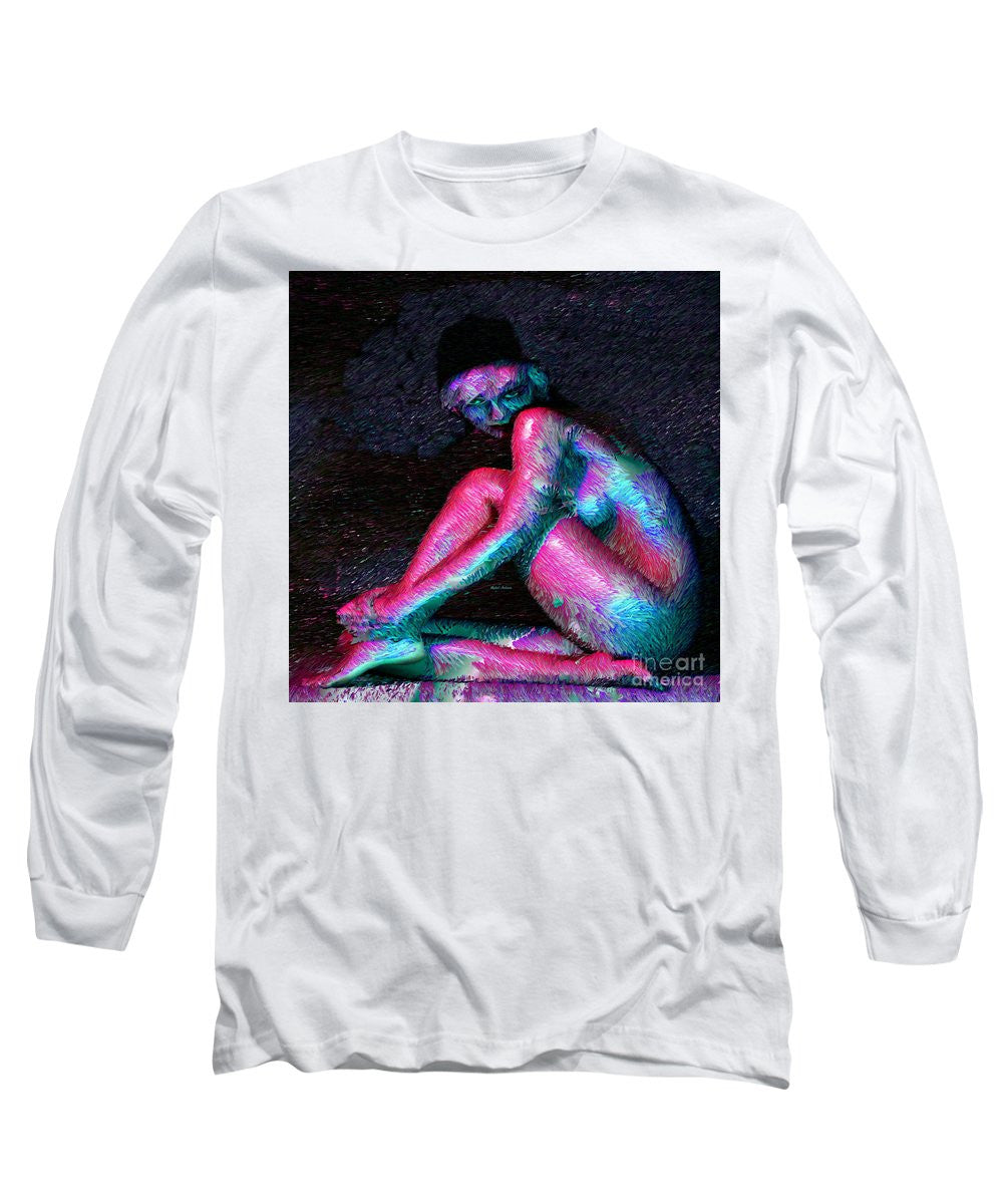 Long Sleeve T-Shirt - Female Posing