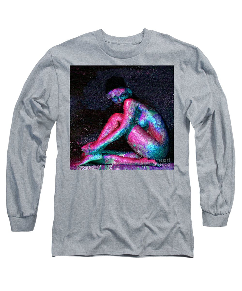 Long Sleeve T-Shirt - Female Posing