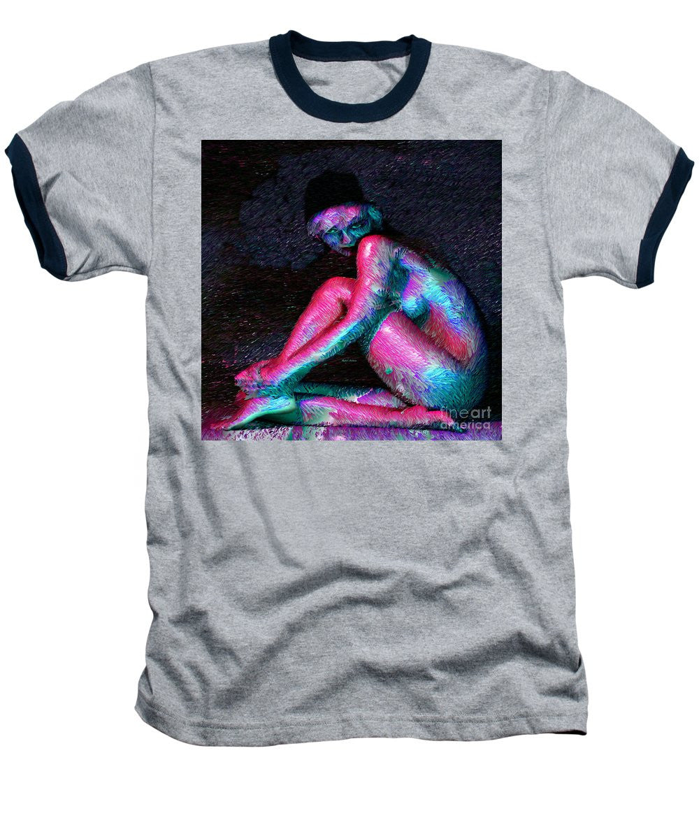 Baseball T-Shirt - Female Posing