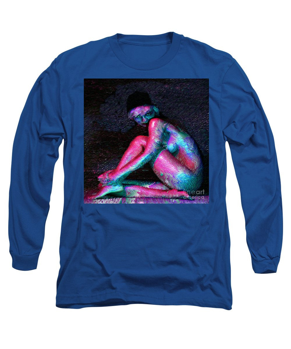 Long Sleeve T-Shirt - Female Posing