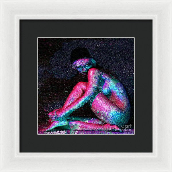 Framed Print - Female Posing